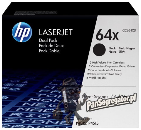 HP (CC364XD) No 64XD HP64XD HP 64XD Dwupak wkład (CC364XD)