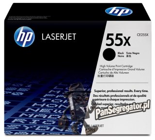 Toner HP czarny HP 55X, HP55X=CE255X, 12500 str.