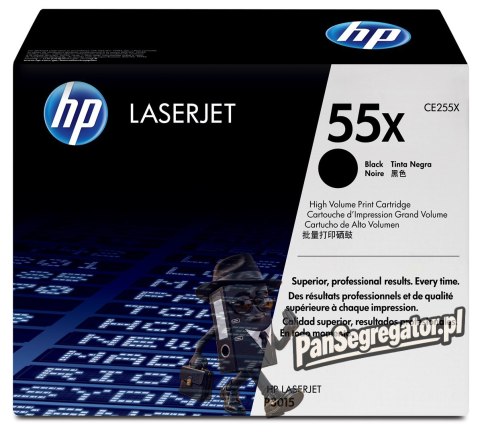 Toner HP czarny HP 55X, HP55X=CE255X, 12500 str.