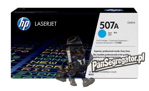 Toner HP niebieski HP 507A, HP507A=CE401A, 6000 str.