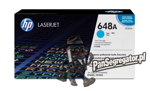 Toner HP niebieski HP 648A, HP648A=CE261A, 11000 str.
