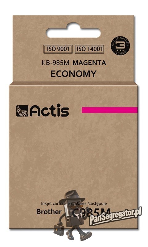 ACTIS KB-985M Tusz (zamiennik Brother LC985M; Standard; 19,5 ml; czerwony)