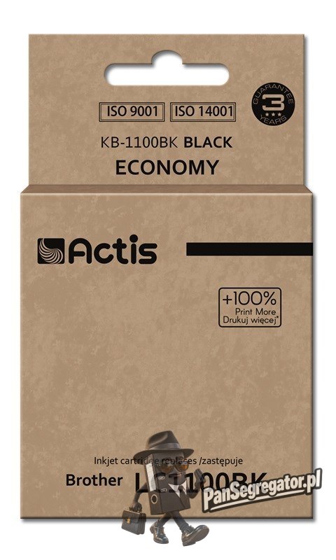 Actis KB-1100Bk Tusz (zamiennik Brother LC1100BK/980BK; Standard; 28 ml; czarny)
