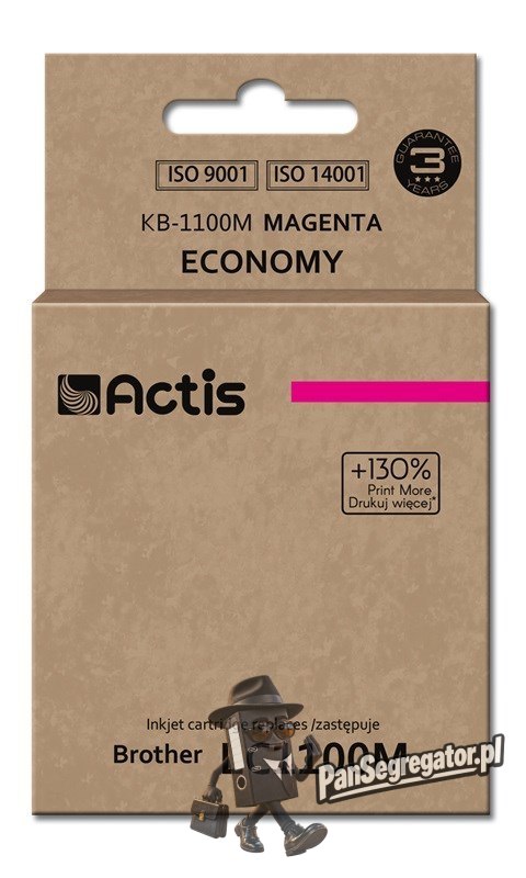 Actis KB-1100M Tusz (zamiennik Brother LC1100M/980M; Standard; 19 ml; czerwony)