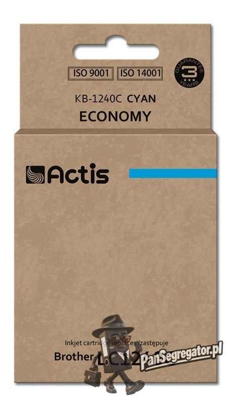 Actis KB-1240C Tusz (zamiennik Brother LC1240C/LC1220C; Standard; 19 ml; niebieski)