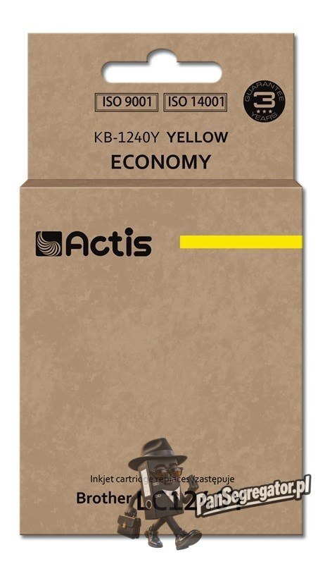 Actis KB-1240Y Tusz (zamiennik Brother LC1240Y/LC1220Y; Standard; 19 ml; żółty)