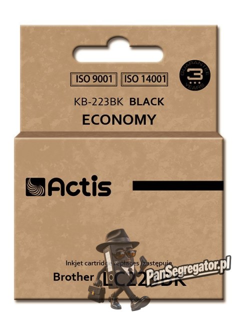 Actis KB-223Bk Tusz (zamiennik Brother LC223BK; Standard; 16 ml; czarny)