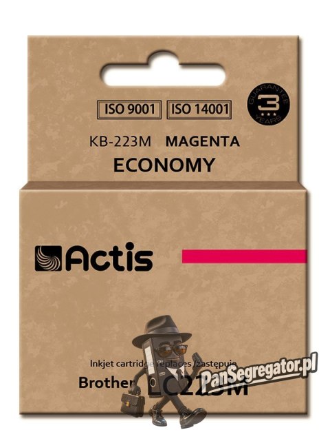 Actis KB-223M Tusz (zamiennik Brother LC223M; Standard; 10 ml; czerwony)