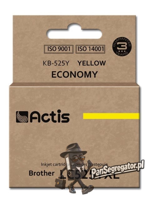 Actis KB-525Y Tusz (zamiennik Brother LC525Y; Standard; 15 ml; żółty)