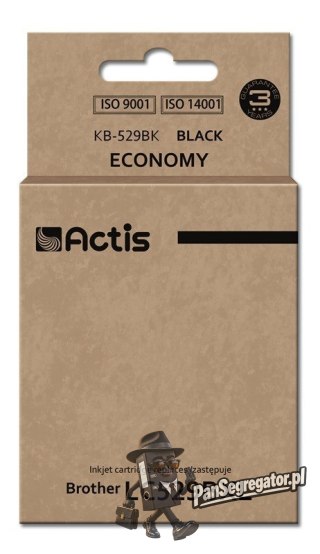 Actis KB-529Bk Tusz (zamiennik Brother LC529BK; Standard; 58 ml; czarny)