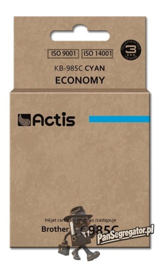 Actis KB-985C Tusz (zamiennik Brother LC985C; Standard; 19,5 ml; niebieski)