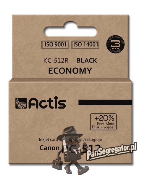 Actis KC-512R Tusz (zamiennik Canon PG-512; Standard; 15 ml; czarny)