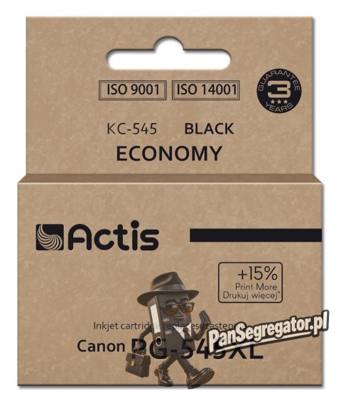 Actis KC-545 Tusz (zamiennik do Canon PG-545XL; Supreme; 15 ml; 207 stron; czarny).