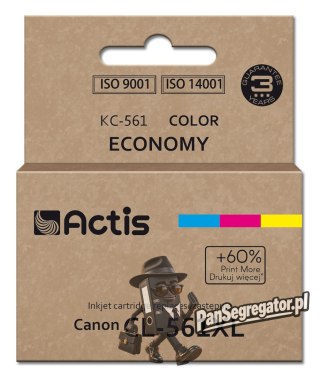 Actis KC-561 Tusz (zamiennik Canon CL-561XL; Supreme; 18 ml; czerwony, niebieski, żółty). Drukuje więcej o 60% względem OEM.