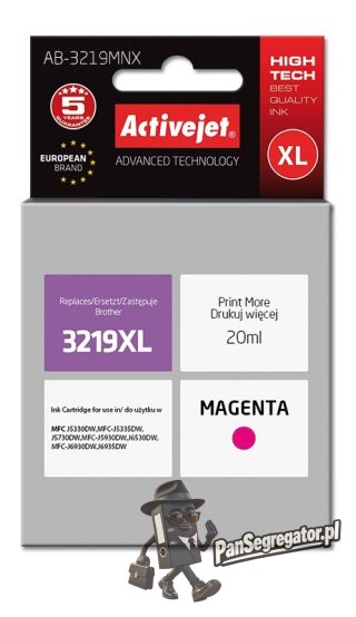 Activejet AB-3219MNX Tusz (zamiennik Brother LC3219M XL; Supreme; 20 ml; magenta)