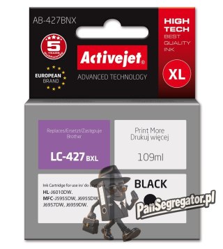 Activejet AB-427BNX Tusz (zamiennik Brother LC-427BXL ; Supreme; 109 ml; czarny)