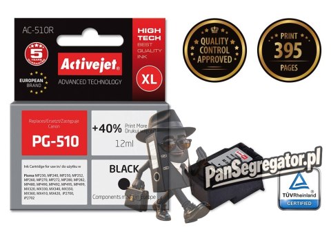 Activejet AC-510R Tusz (zamiennik Canon PG-510; Premium; 12 ml; czarny)