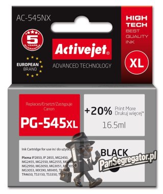 Activejet AC-545NX Tusz (zamiennik Canon PG-545XL; Supreme; 16,5ml; czarny)