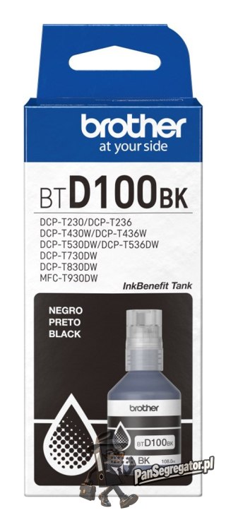 BROTHER Tusz czarny BTD100BK=BT-D100BK