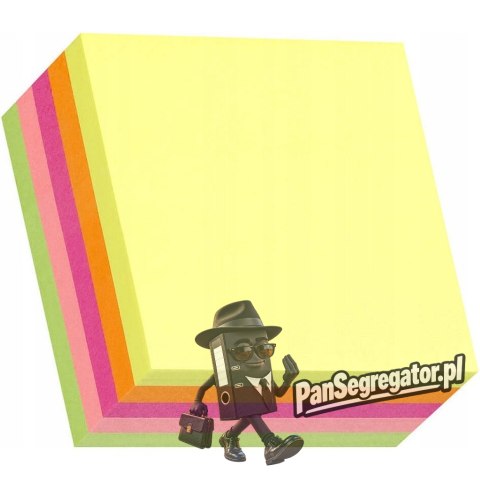 Bloczek samoprzylepny 51x51mm 250k mix 5 kolorów neonowych STICK"N 21203
