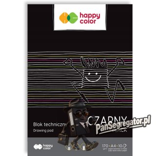 Blok techniczny A4 10k 170g czarny HA 3717 2030-9 HAPPY COLOR
