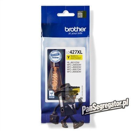 Brother LC-427XLY nabój z tuszem 1 szt. Oryginalny Wysoka (XL) wydajność Żółty