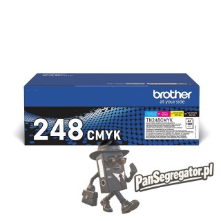 Brother TN-248VAL kaseta z tonerem 4 szt. Oryginalny Czarny, Cyjan, Purpurowy, Żółty
