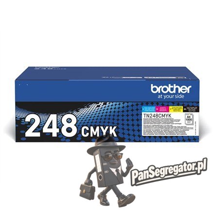Brother TN-248VAL kaseta z tonerem 4 szt. Oryginalny Czarny, Cyjan, Purpurowy, Żółty