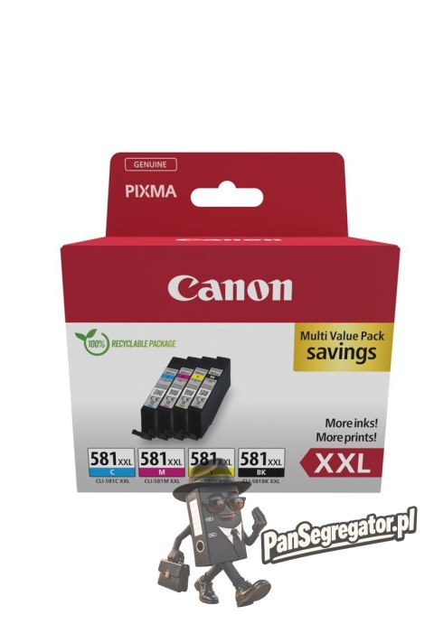 Canon 1998C007 nabój z tuszem 4 szt. Oryginalny Czarny, Cyjan, Purpurowy, Żółty