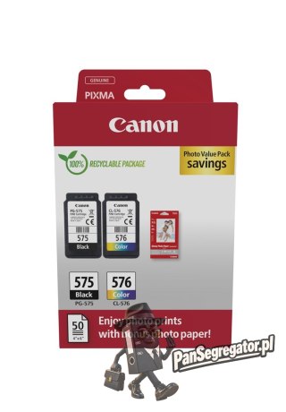Canon 5438C004 nabój z tuszem 2 szt. Oryginalny Czarny, Cyjan, Purpurowy, Żółty