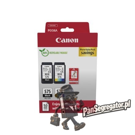 Canon 5438C004 nabój z tuszem 2 szt. Oryginalny Czarny, Cyjan, Purpurowy, Żółty