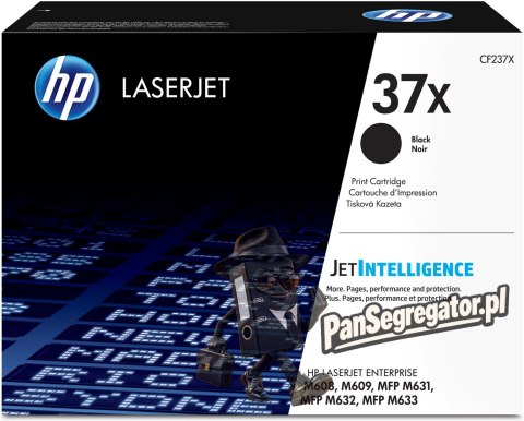 HP 37X oryginalny wkład z czarnym tonerem LaserJet XL