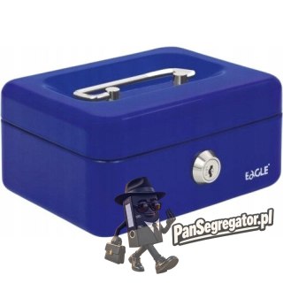Kasetka na pieniądze EAGLE 8878 XS niebieska 70x120x153 120-1035