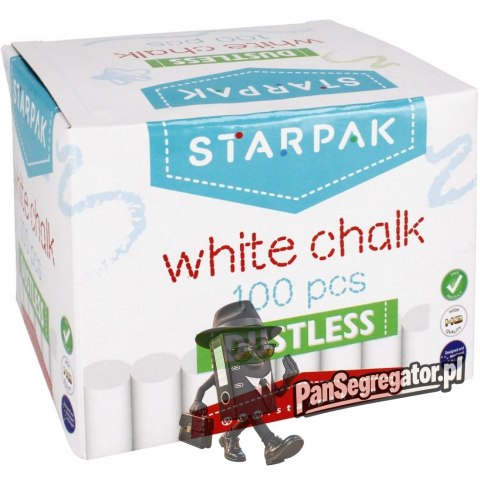 Kreda szkolna biała niepyląca (100szt.) STARPAK 472797
