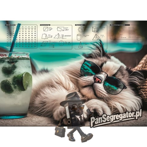 Mata na biurko z nadrukiem CHILLOUT CAT 0318-0048-46 PANTA PLAST