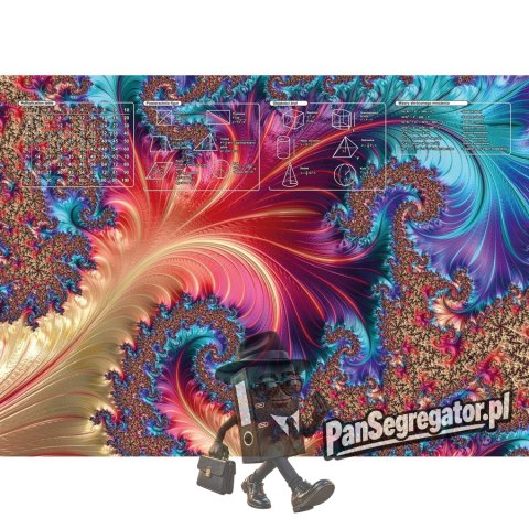 Mata na biurko z nadrukiem FRACTAL 580x415mm 318-0048-52 PANTA PLAST