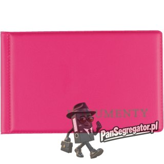 Okładka na dokumet.małe pink BIURFOL KOD-02-03
