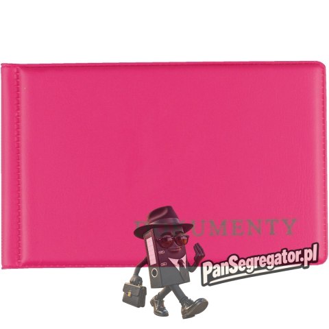 Okładka na dokumet.małe pink BIURFOL KOD-02-03