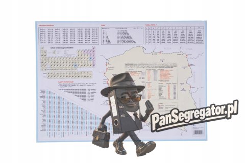 Podkład szkolny na biurko MAPA POLSKA 55x38 KRESKA