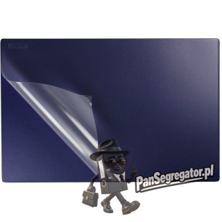 Podkładka na biurko z przezroczystą folią 38x58cm PVC granatowa PB-01-01 BIURFOL