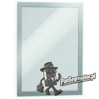 Ramki samoprzylepne DURAFRAME A4 (2sztuki) srebrne DURABLE 487223