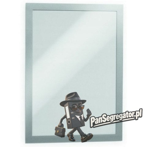 Ramki samoprzylepne DURAFRAME A4 (2sztuki) srebrne DURABLE 487223