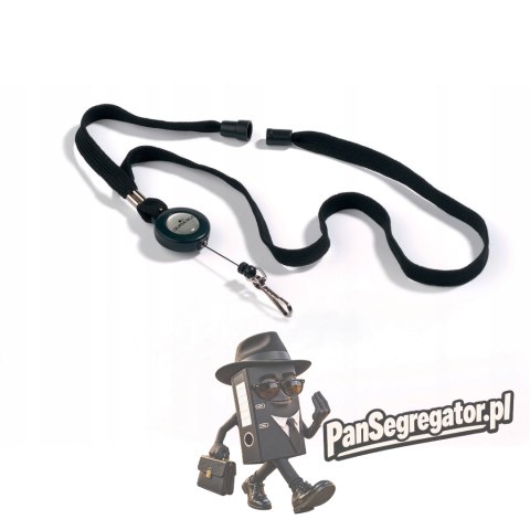 Taśma tekstylna z mechanizmem ściągającym (10szt) czarna 822301 DURABLE