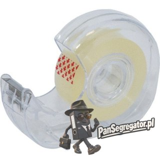 Taśma z podajnikiem 19mm x33m przezroczysta LEVIATAN 009405