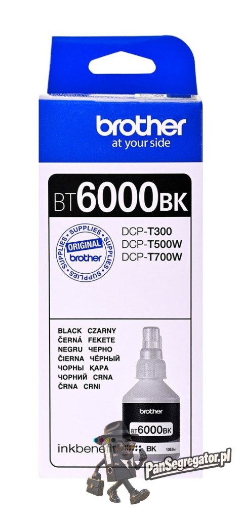 Tusz Brother czarny BT6000BK=BT-6000BK, 6000 str.