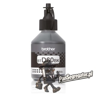 Tusz Brother czarny BTD60BK=BTD-60BK, 6500 str.,108 ml