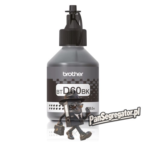 Tusz Brother czarny BTD60BK=BTD-60BK, 6500 str.,108 ml