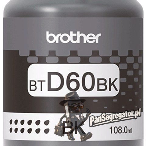 Tusz Brother czarny BTD60BK=BTD-60BK, 6500 str.,108 ml