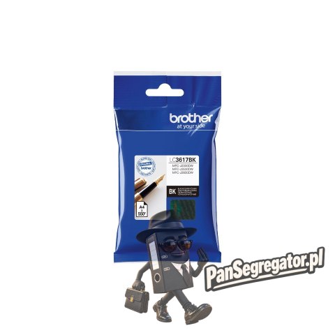 Tusz Brother czarny LC3617BK=LC-3617BK, 550 str.