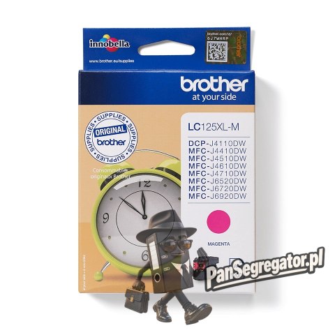 Tusz Brother czerwony LC125XLM=LC-125XLM, 1200 str.
